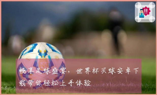 畅享足球盛宴，世界杯买球安卓下载带你轻松上手体验